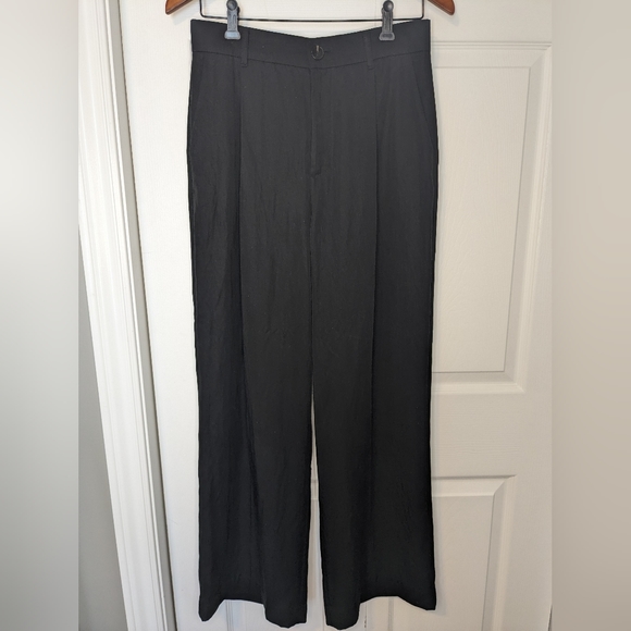 Zara Wide-Leg Trousers - Black - Size M - Picture 1 of 8